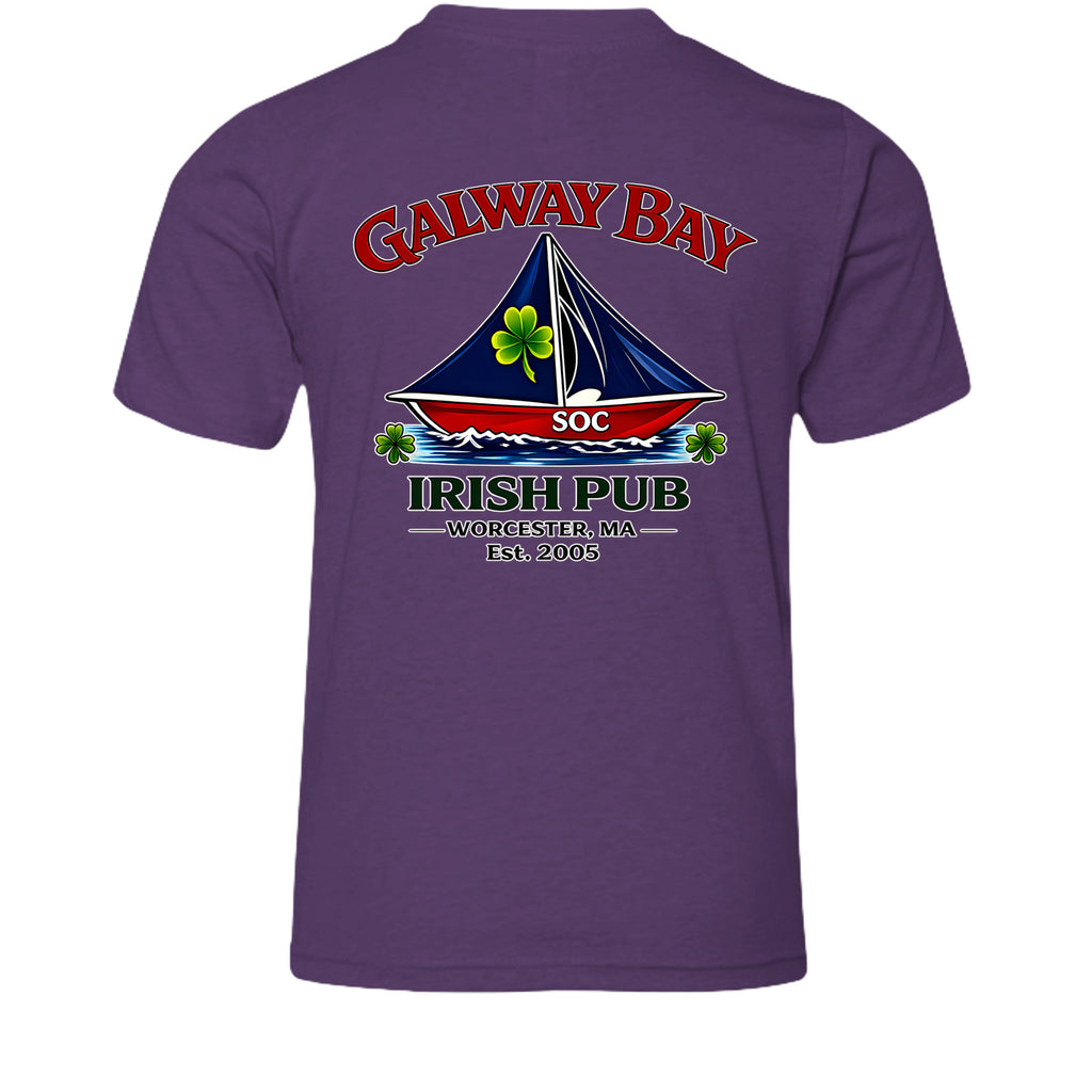 Heather Team Purple - 3001YCVC - BACK