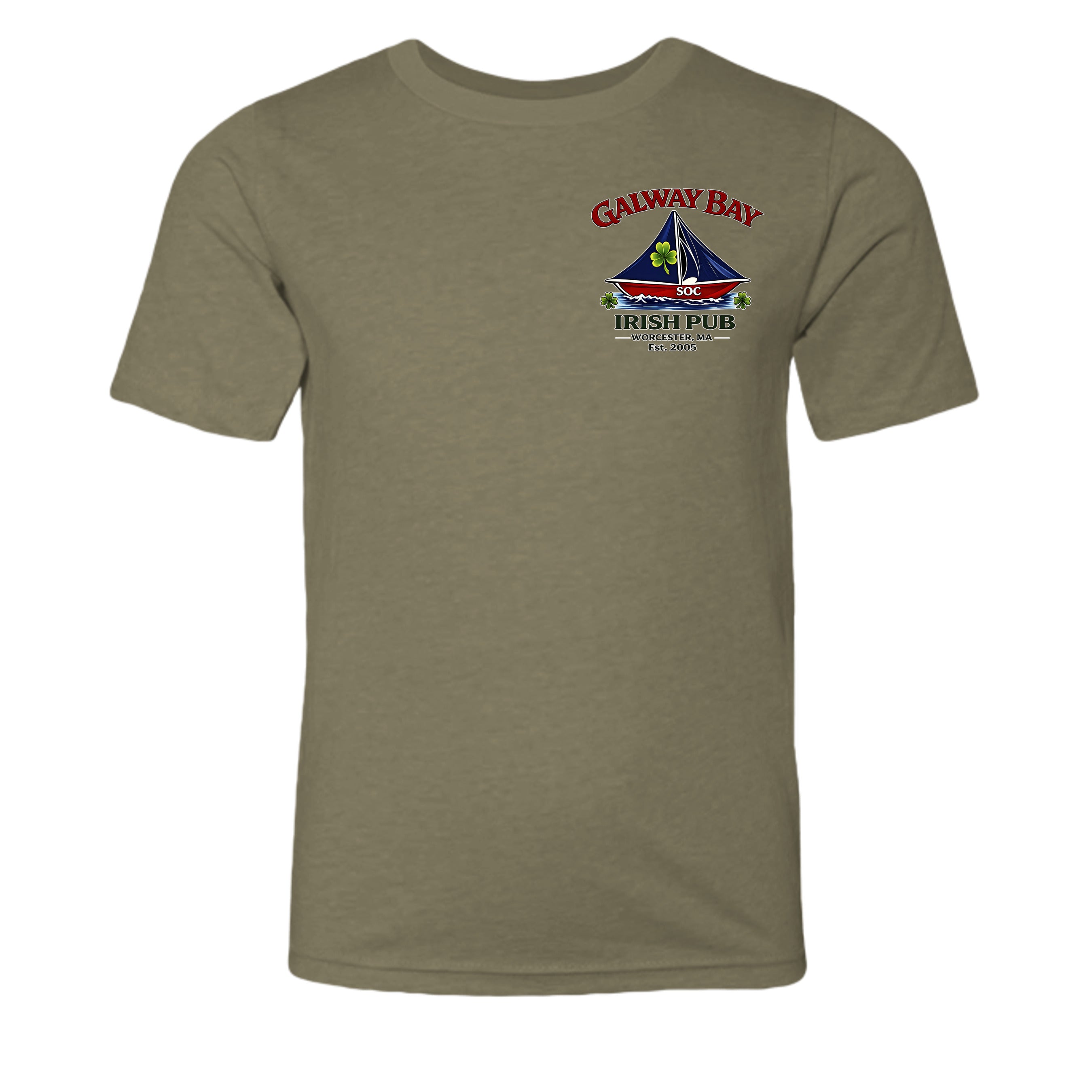 Heather Olive - 3001YCVC - FRONT
