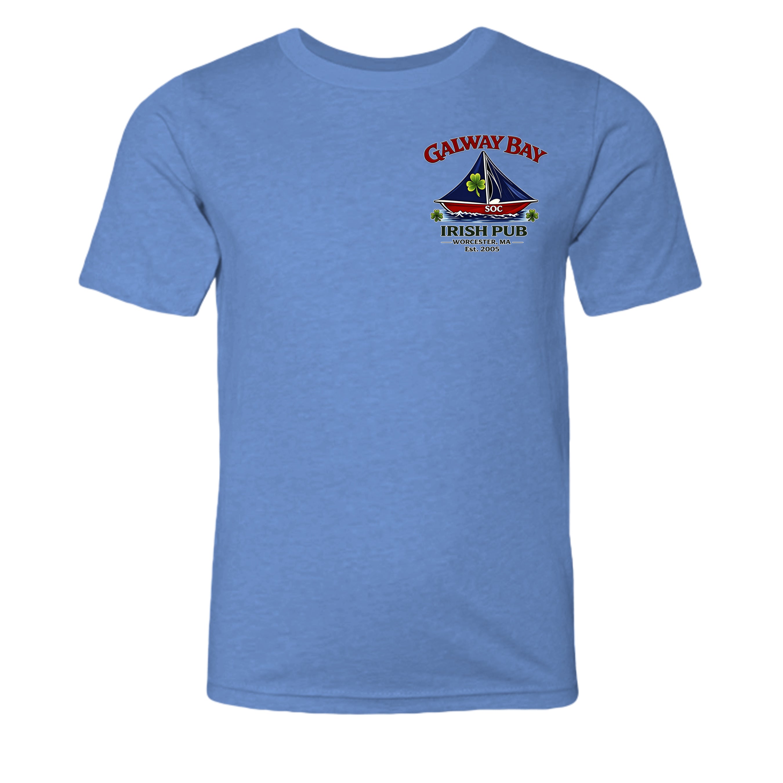 Heather Columbia Blue - 3001YCVC - FRONT