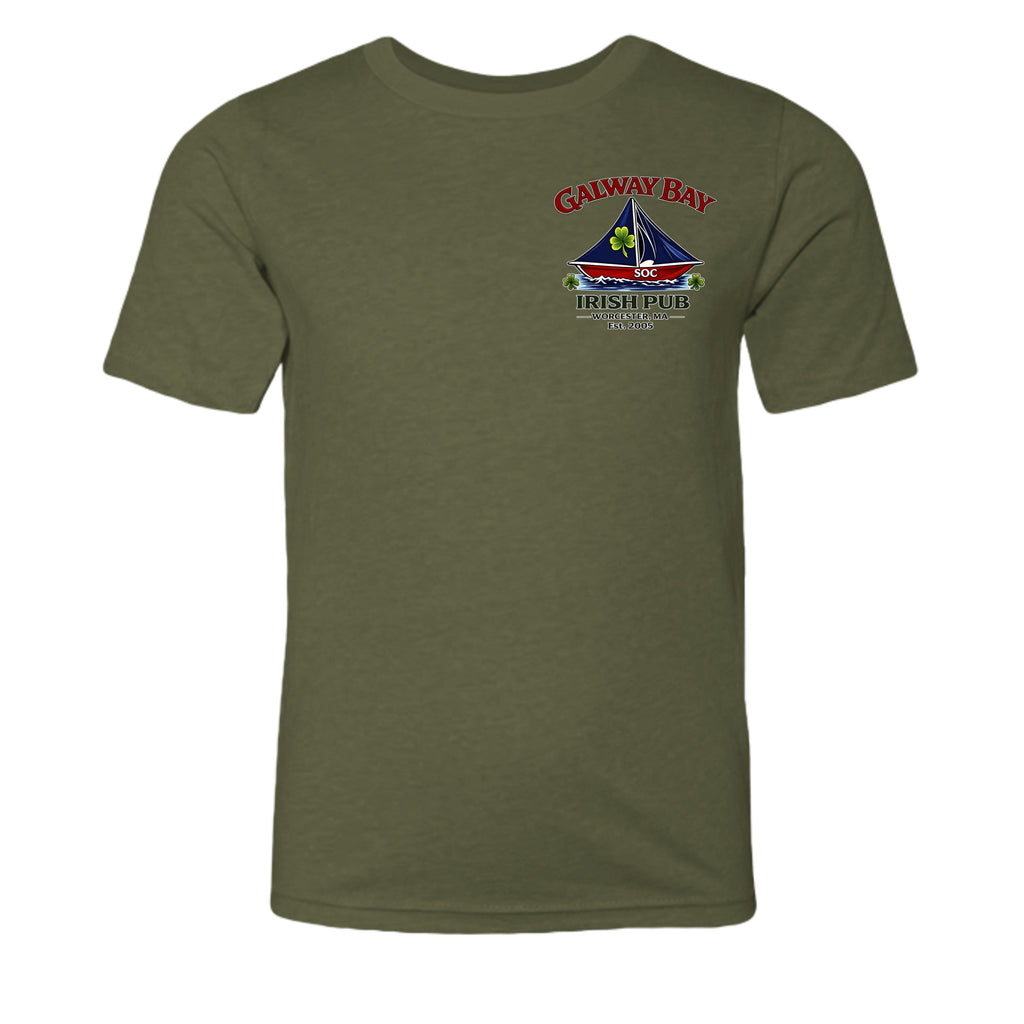 Heather Military Green - 3001YCVC - FRONT