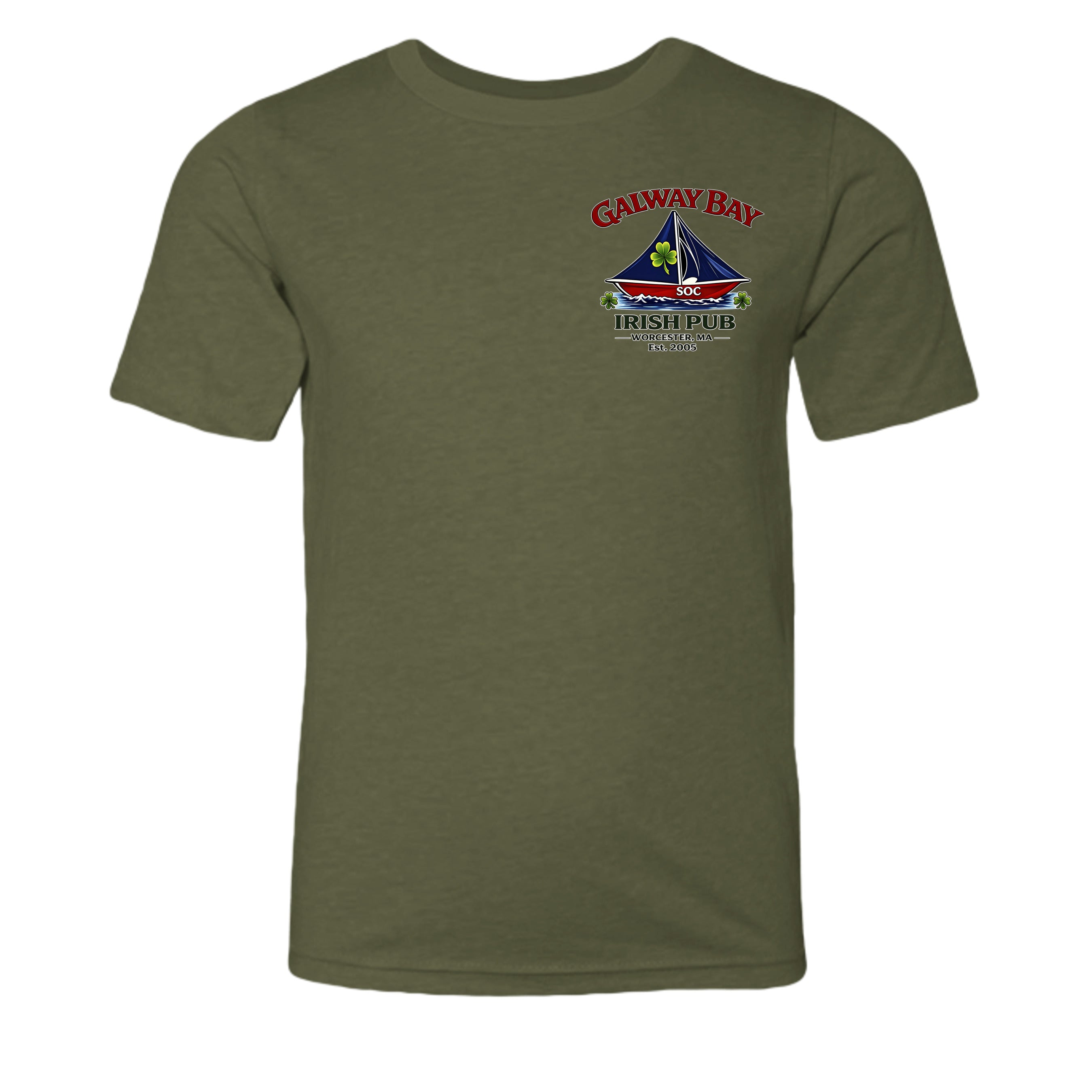 Heather Military Green - 3001YCVC - FRONT