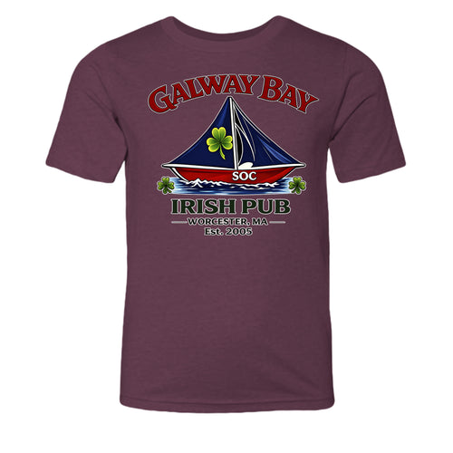 Heather Maroon - 3001YCVC - FRONT
