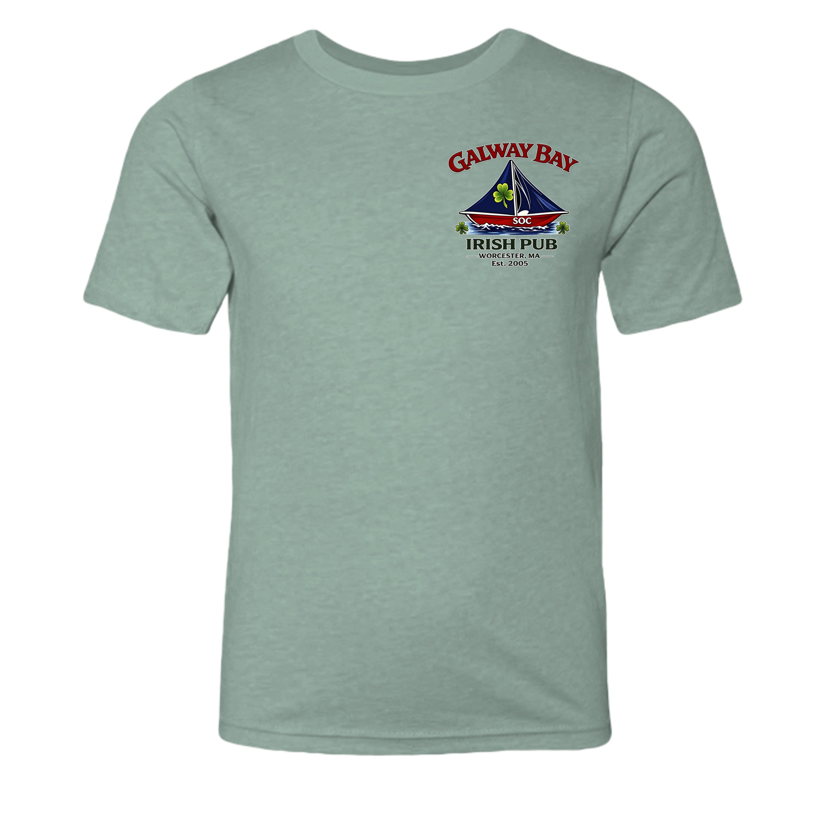 Heather Dusty Blue - 3001YCVC - FRONT