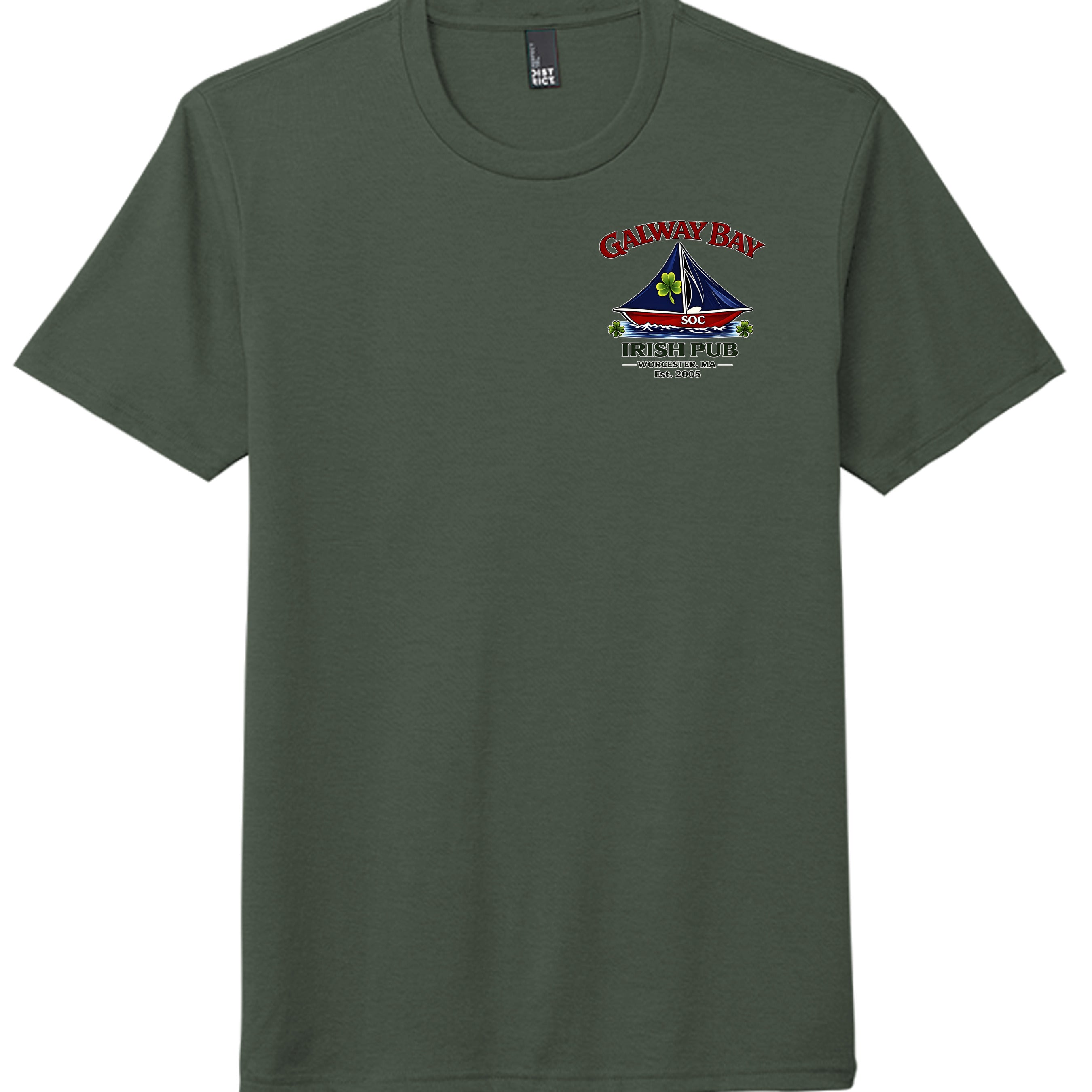 Heathered Forest Green - DM130 - FRONT