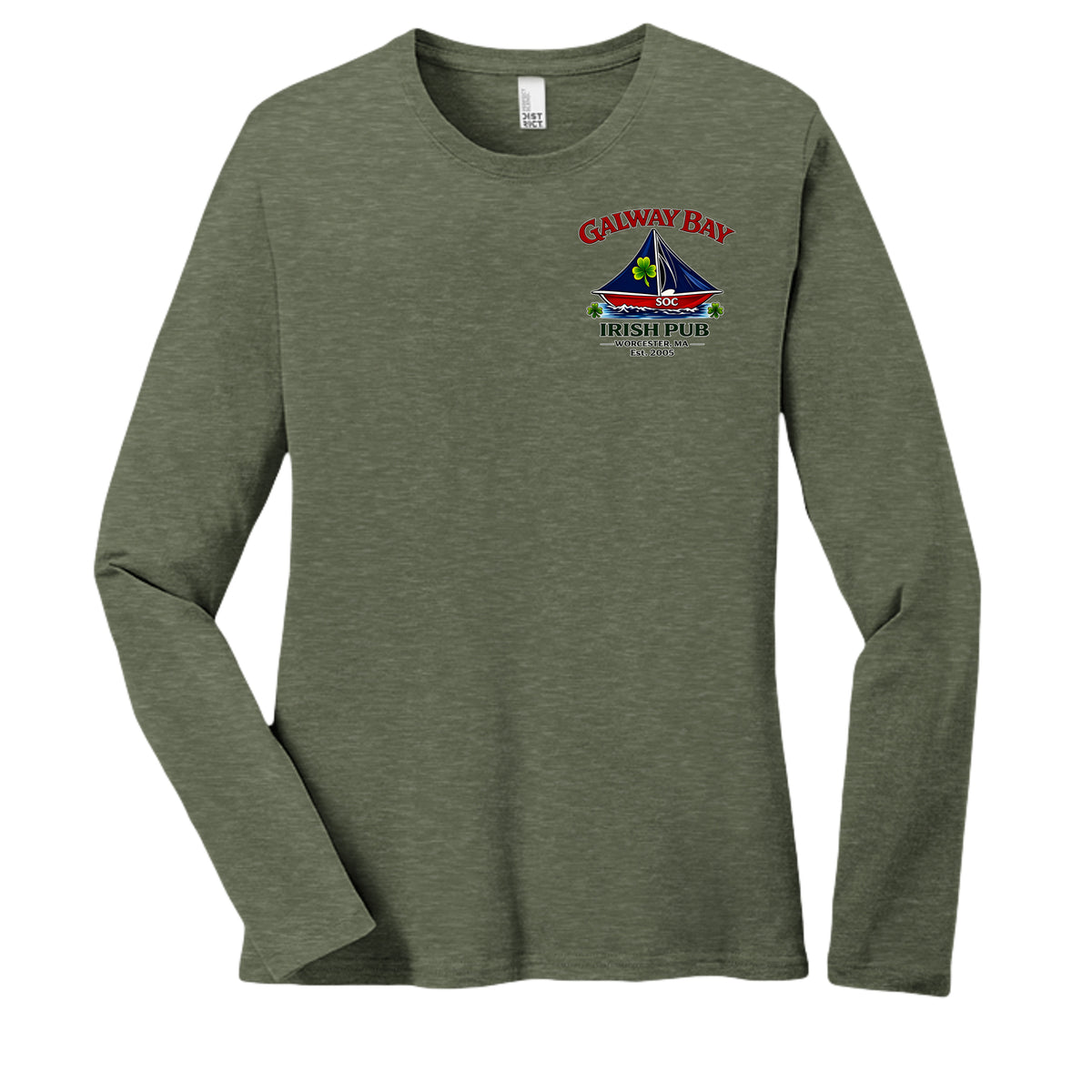 Heathered Olive - DT110 - FRONT