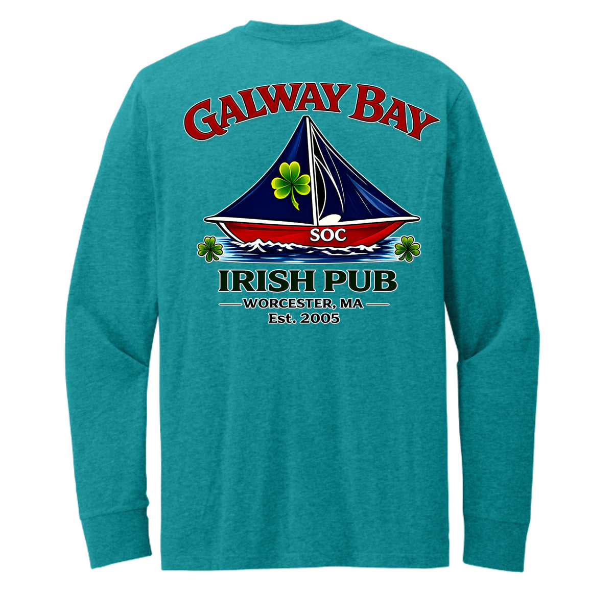 Heathered Teal - DT109 - BACK
