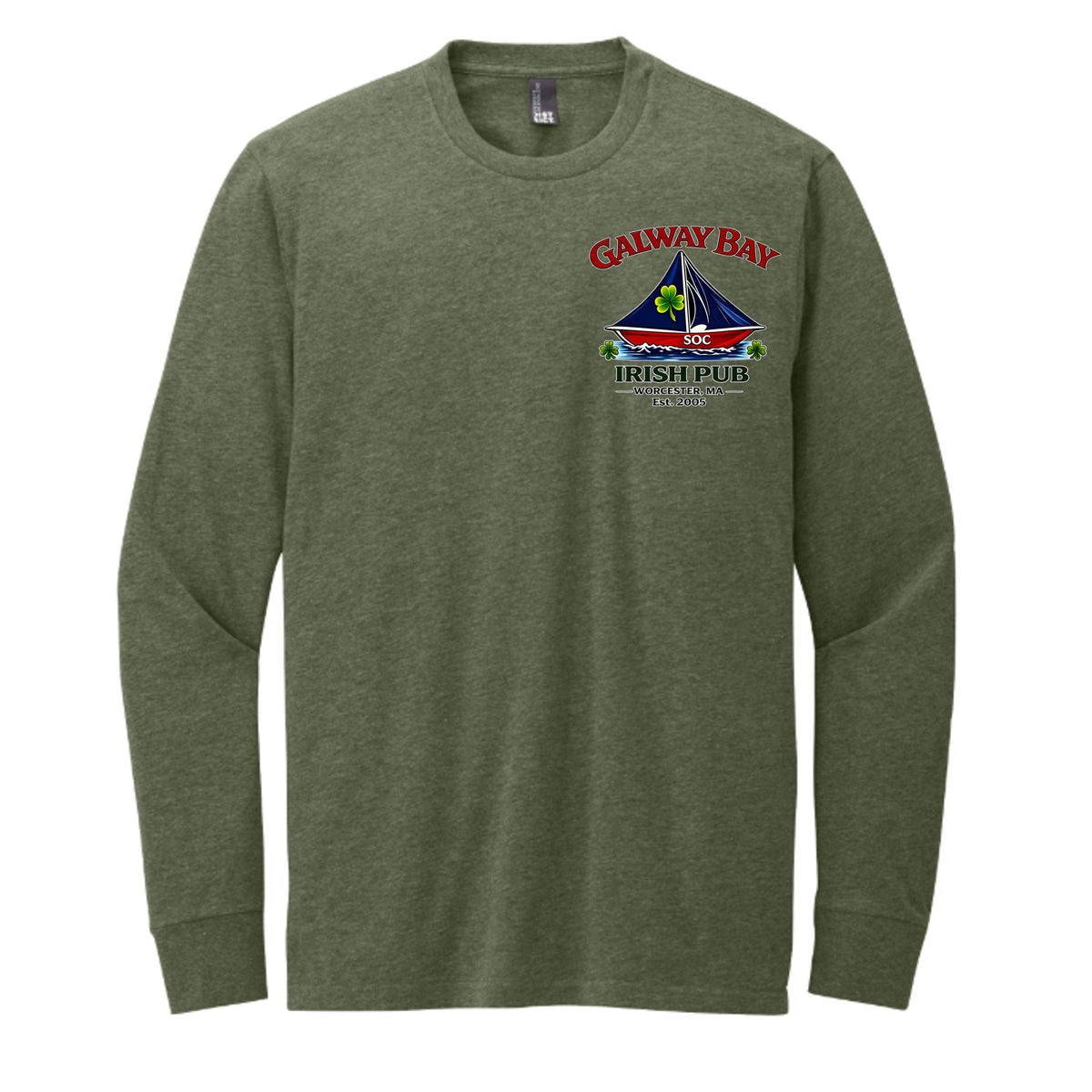 Heathered Olive - DT109 - FRONT
