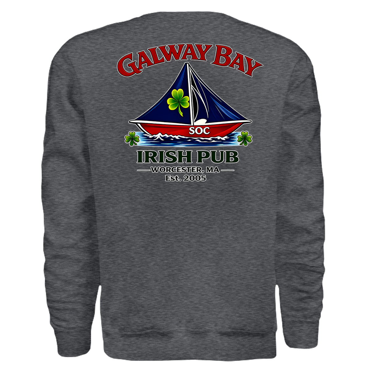 DARK HEATHER - G180 - BACK