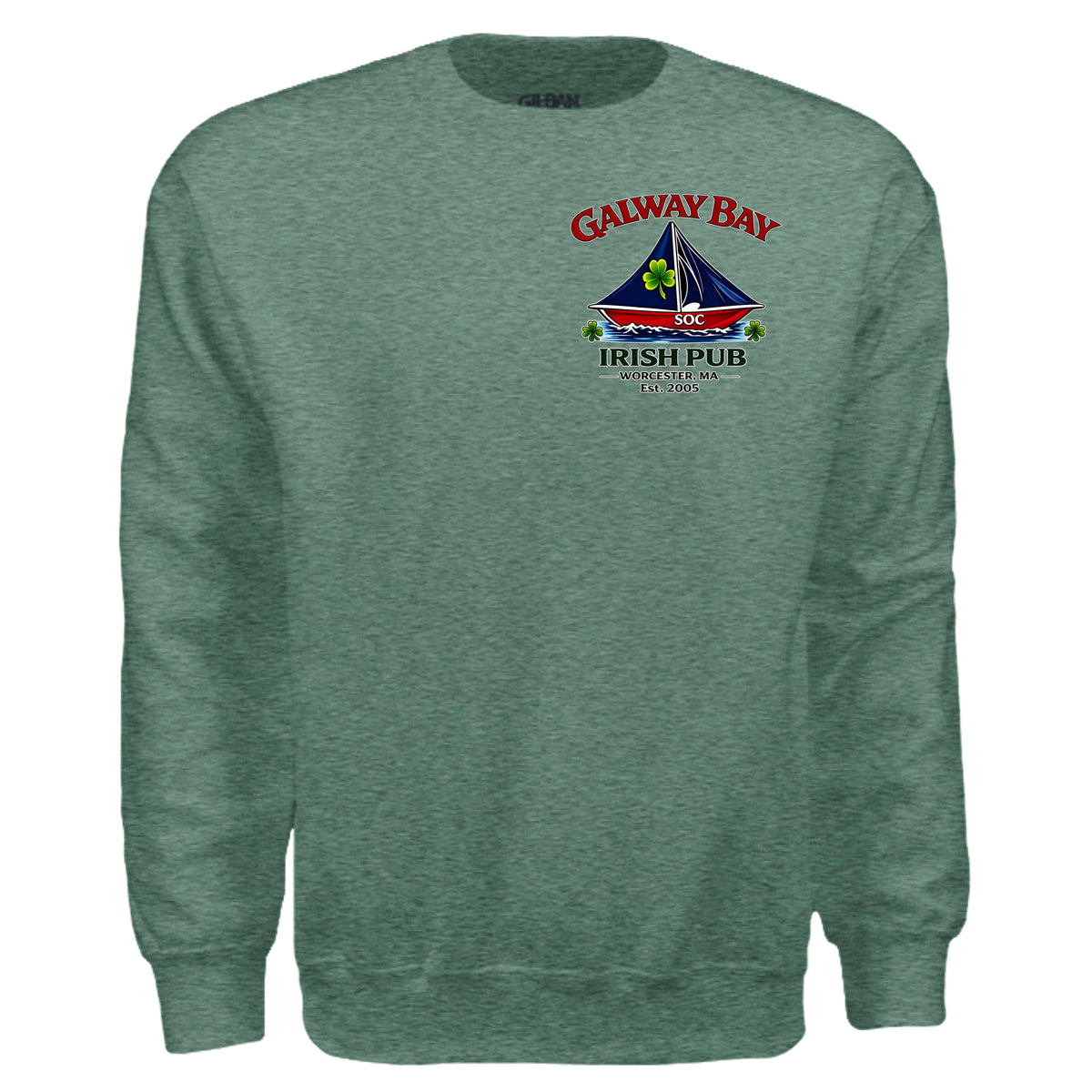 Heather Dark Green - G180 - FRONT